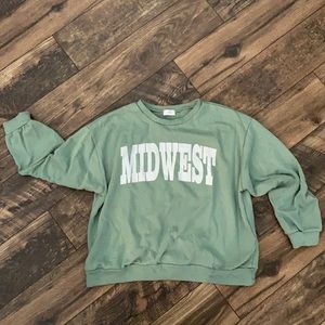 Women’s green “Midwest” sweatshirt